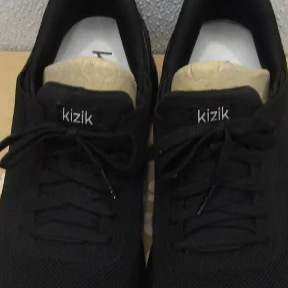 NEW KIZIK Unisex M11.5/W13 Athens Sneakers, Slip-On Heel Lift, Black main image 7